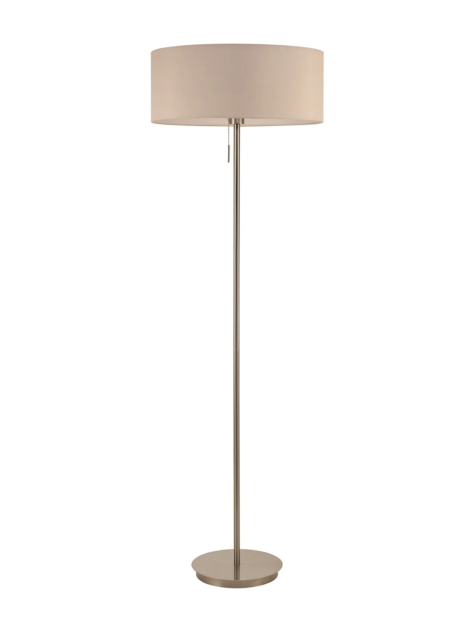 Baymont 50cm Pendant 1 Light Antique Brass, Nude Beige/Moonlight, Frosted Diffuser DK0224  Deco Baymont AB NU